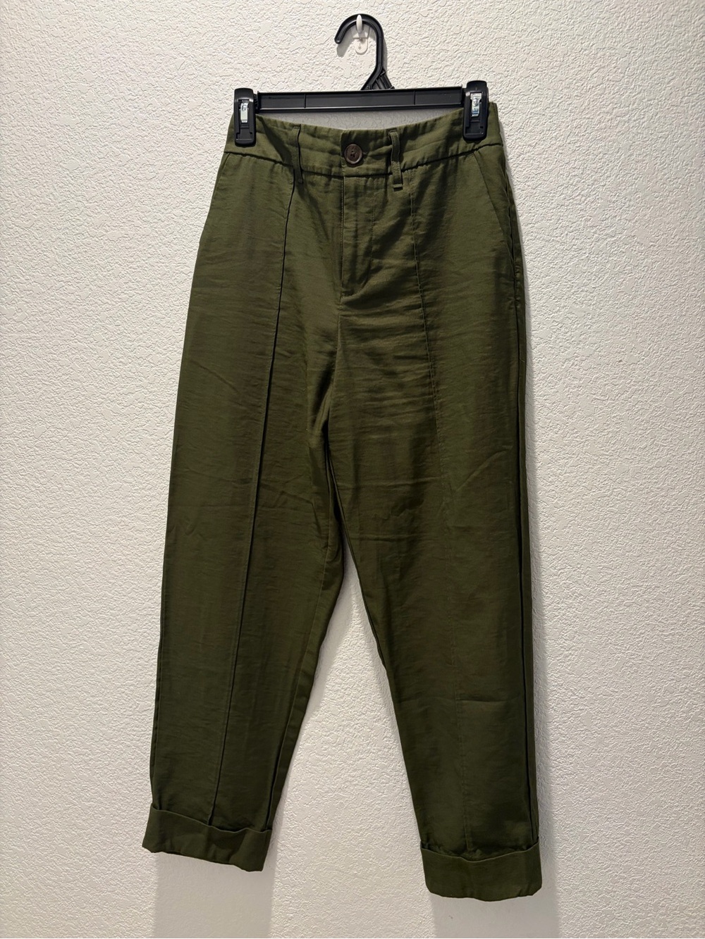 a new day Olive Green Casual Chinos
